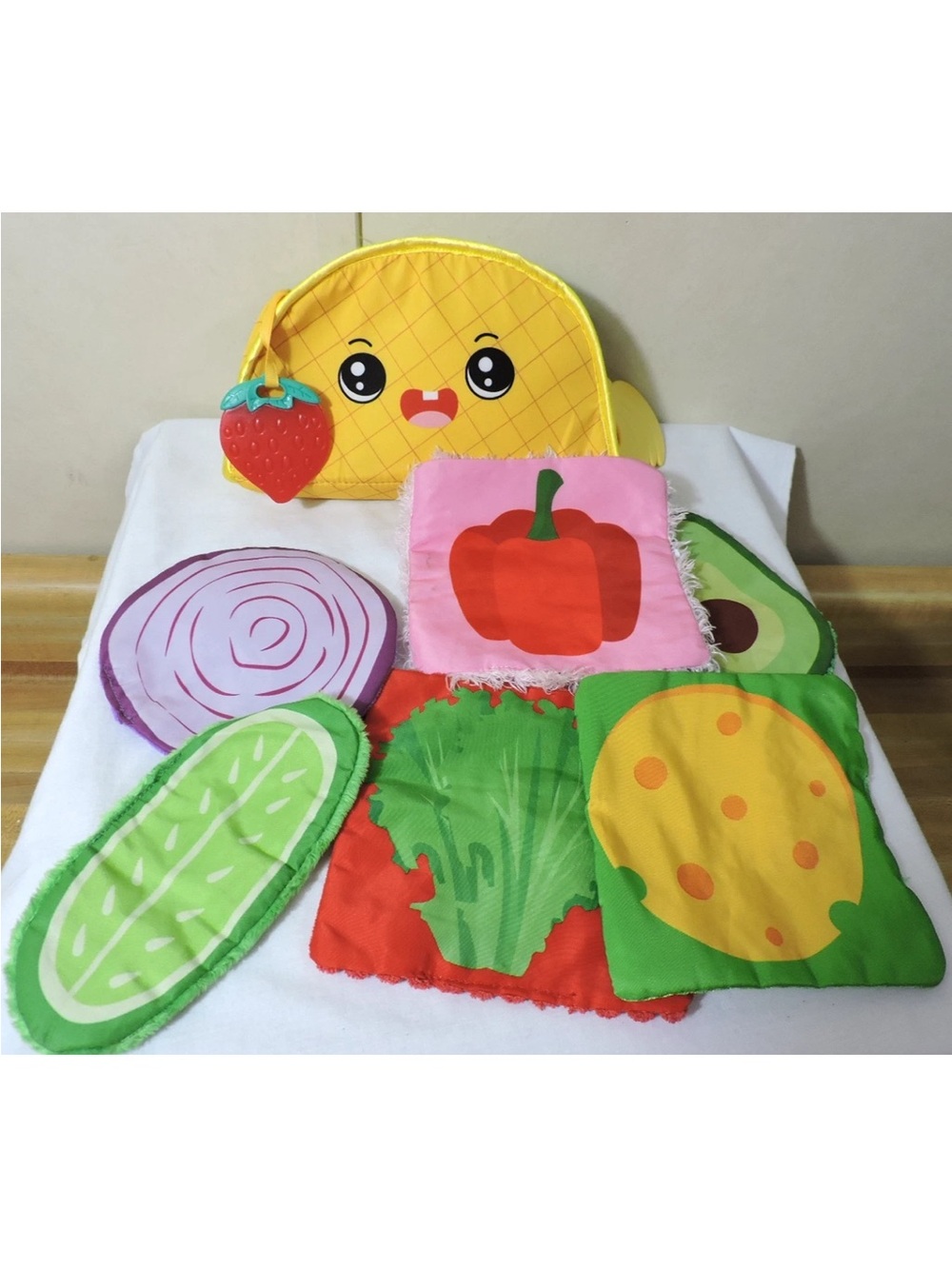 Baby Toy Soft Taco Fill & Spill Sensory Infant Toddler Crinkle Toy